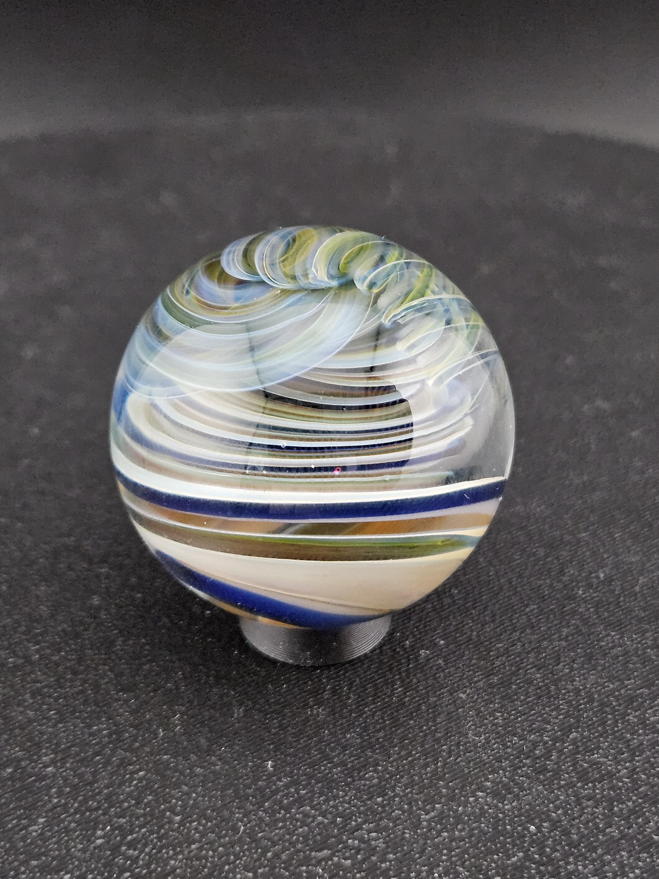 Handmade Glass Marble, Contemporary Art Marble, Glass Art Marble G8 (1.3")