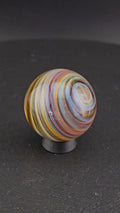 Handmade Glass Art Marble, Contemporary Swirl Design F10 (1.1")