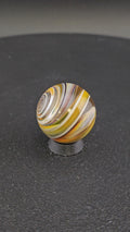 Handmade Glass Art Marble, Contemporary Swirl Design H2 (0.9")
