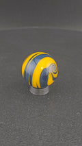 Handmade Glass Art Marble, Contemporary Swirl Design A4 (0.9")