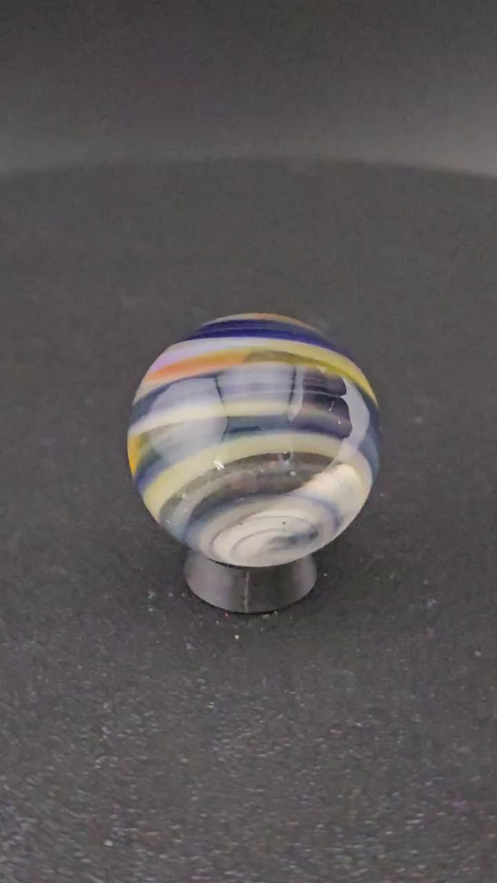 Handmade Glass Marble, Contemporary Art Marble, Glass Art Marble G18 (1.0")