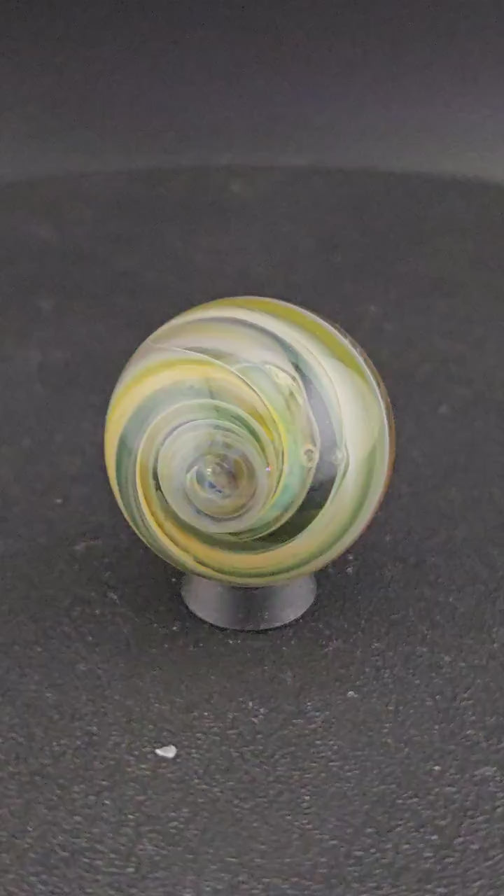 Handmade Glass Marble, Contemporary Art Marble, Glass Art Marble G16 (1.1")
